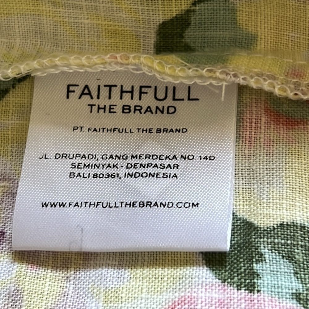 Faithful The Brand De Christian Venissa Floral Linen Midi Dress 6 - Picture 13 of 14